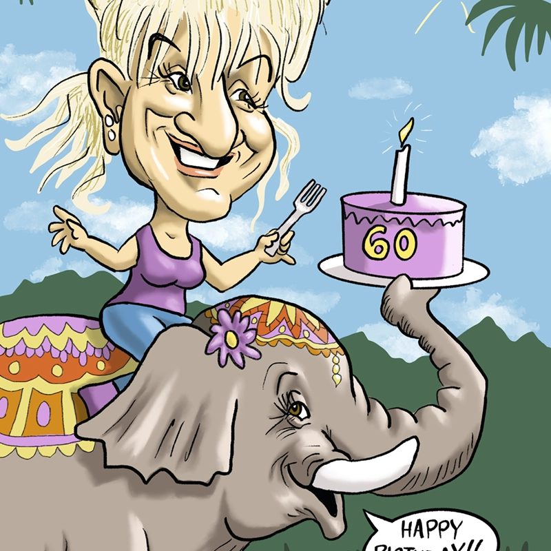 Nicole, Karikaturen